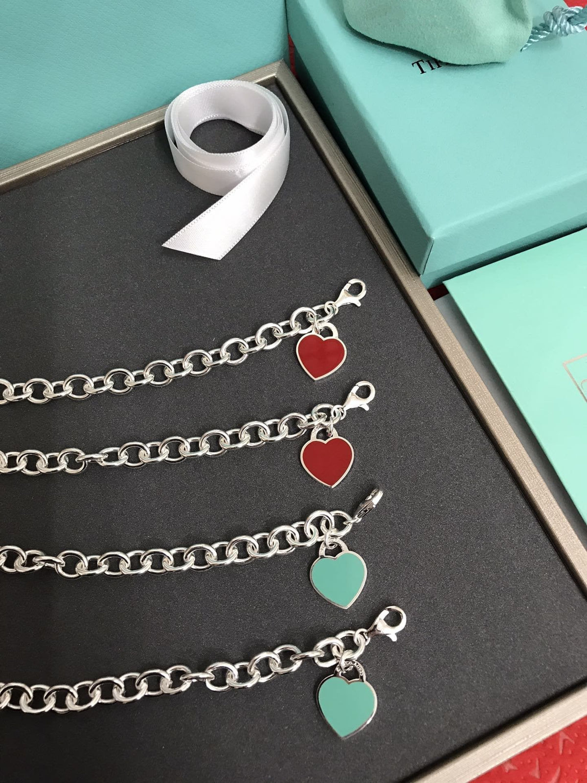 [Haelin Jewelry]HEART TAG BRACELET SILVER MEDIUM