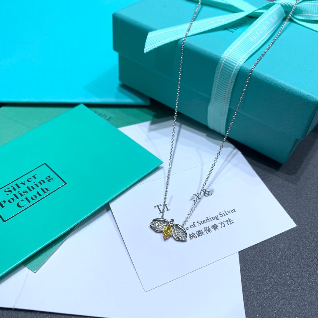[Haelin Jewelry]PAPER FLOWERS YELLOW DIAMOND FIREFLY PENDANT