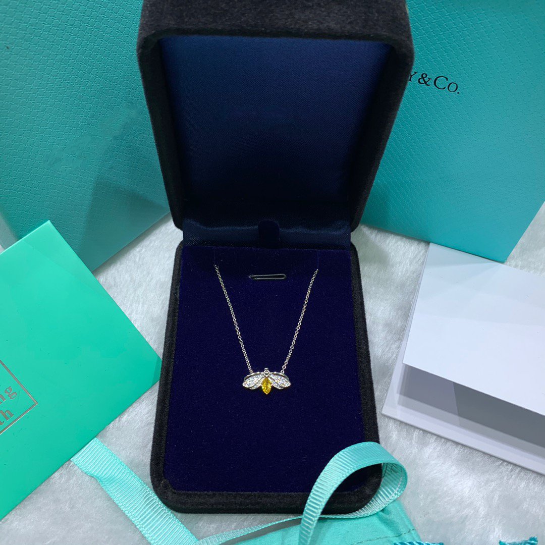 [Haelin Jewelry]PAPER FLOWERS YELLOW DIAMOND FIREFLY PENDANT