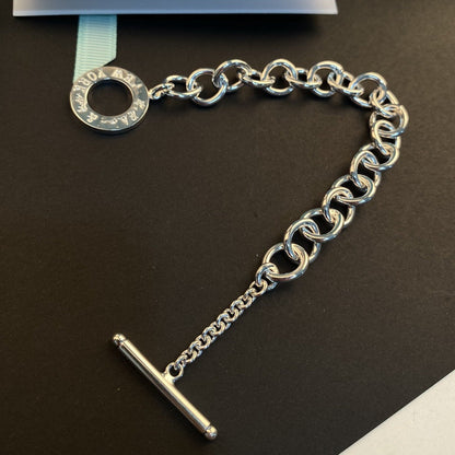 [Haelin Jewelry]TOGGLE TAG BRACELET SILVER
