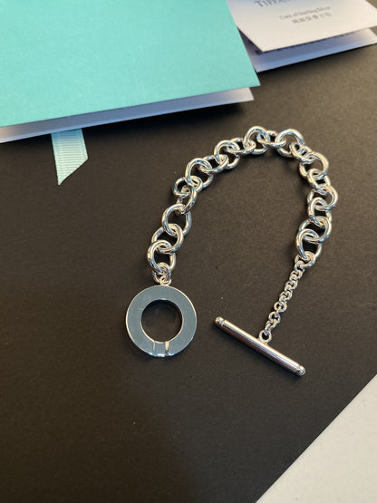 [Haelin Jewelry]TOGGLE TAG BRACELET SILVER