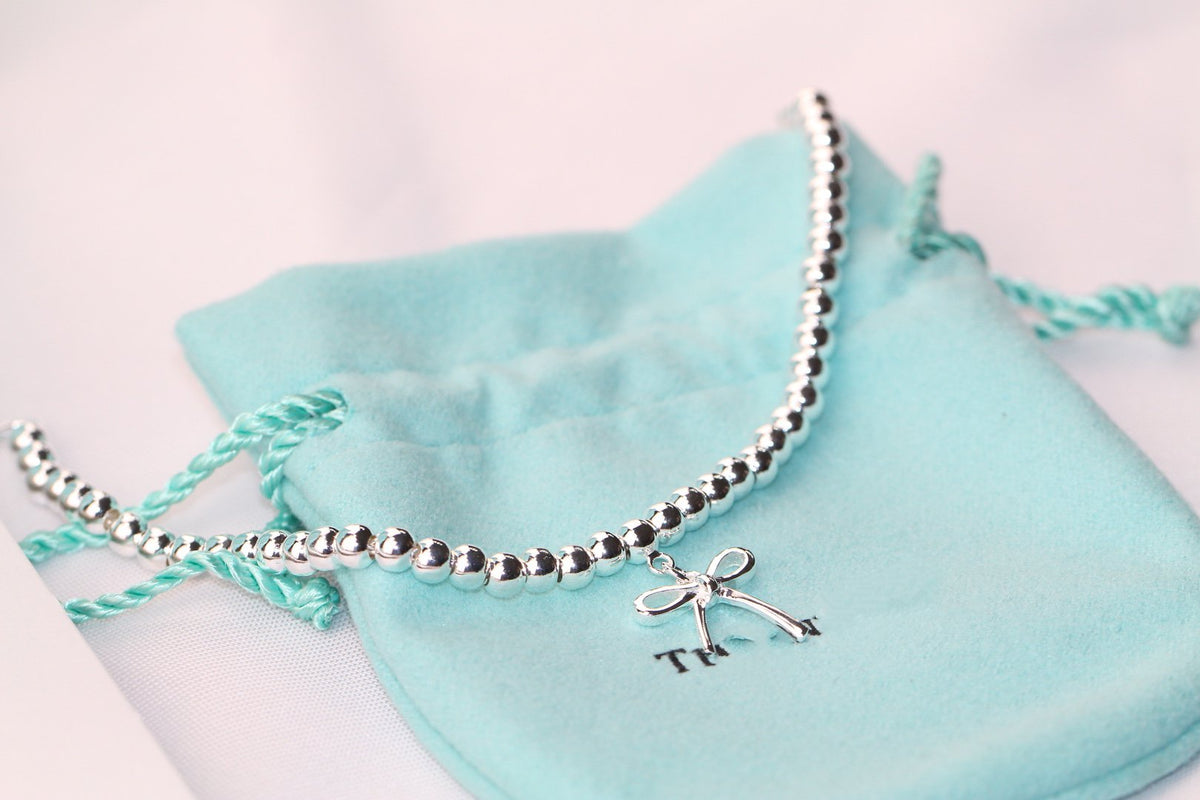 [Haelin Jewelry]STERLING SILVER BOW BEAD BRACELET