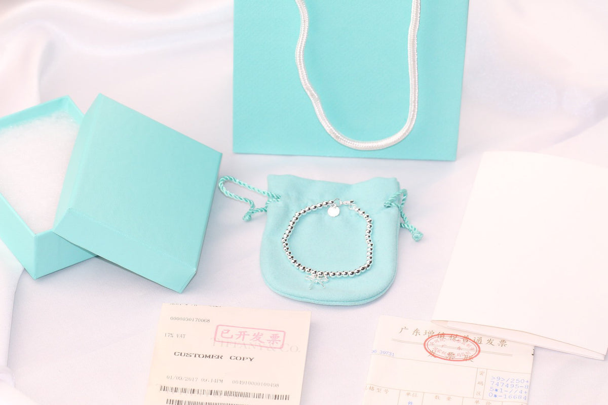[Haelin Jewelry]STERLING SILVER BOW BEAD BRACELET