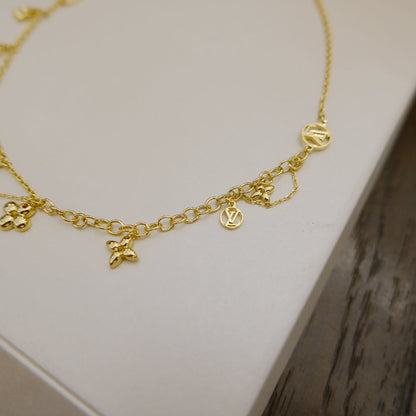 [⭐Haelin Jewelry]BLOOMING SUPPLE NECKLACE BRASS