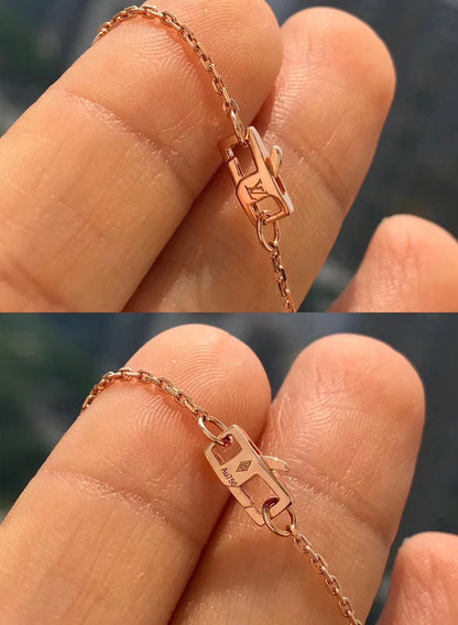 [⭐Haelin Jewelry]BLOSSOM PENDANT PINK GOLD AND DIAMOND