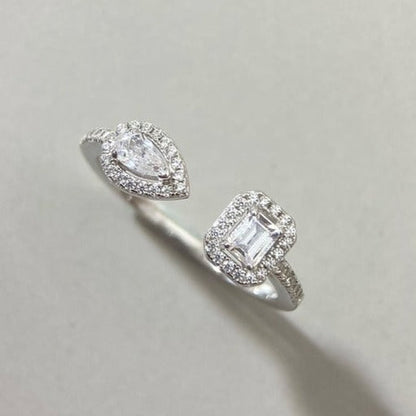 [⭐Haelin Jewelry]MY TWIN TOI & MOI SILVER DIAMOND RING