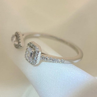 [⭐Haelin Jewelry]MY TWIN TOI & MOI SILVER DIAMOND RING