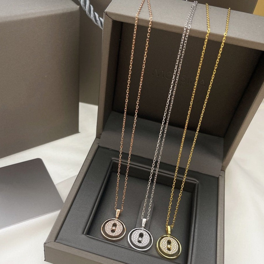 [⭐Haelin Jewelry]Demo MOVER PM PAVED NECKLACE
