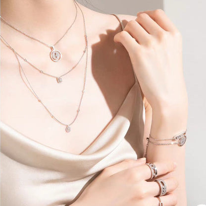 [⭐Haelin Jewelry]Demo MOVER PM PAVED NECKLACE