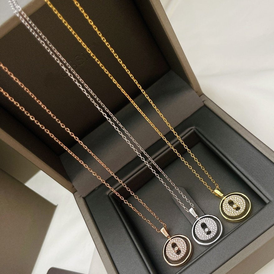 [⭐Haelin Jewelry]Demo MOVER PM PAVED NECKLACE