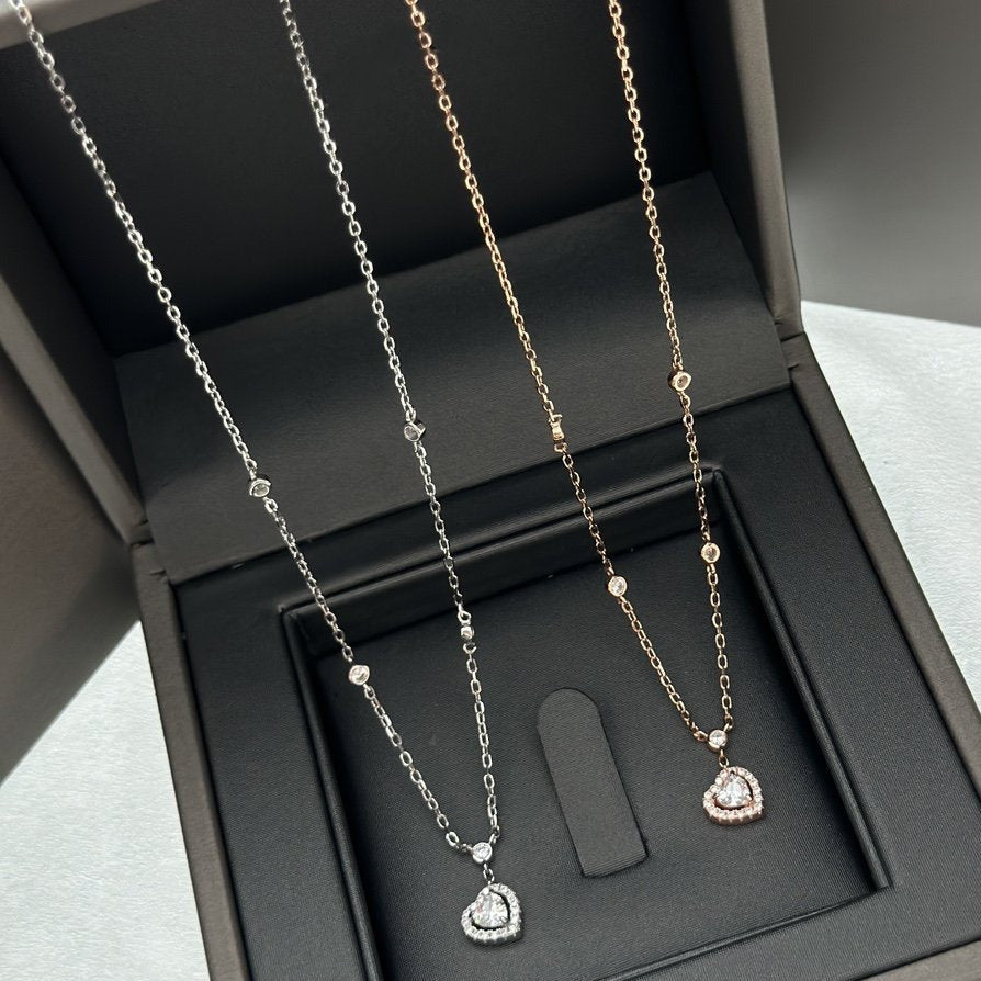 [⭐Haelin Jewelry]JOY HEART DIAMOND NECKLACE