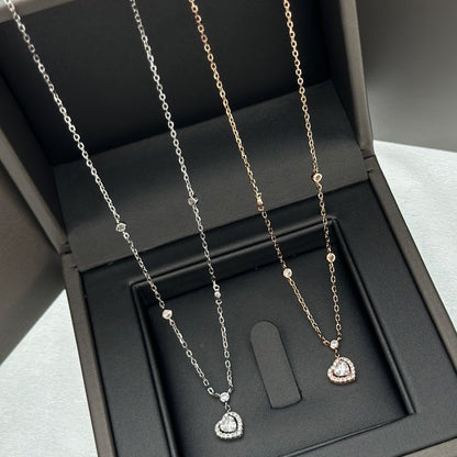 [⭐Haelin Jewelry]JOY HEART DIAMOND NECKLACE