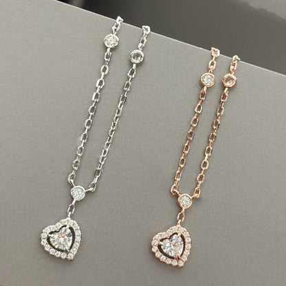 [⭐Haelin Jewelry]JOY HEART DIAMOND NECKLACE