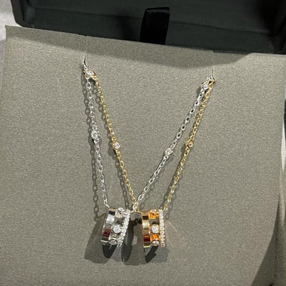[⭐Haelin Jewelry]CHAIN MOVE ROMANE PEDAND NECKLACE