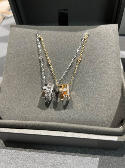 [⭐Haelin Jewelry]CHAIN MOVE ROMANE PEDAND NECKLACE