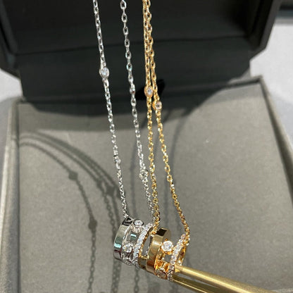 [⭐Haelin Jewelry]CHAIN MOVE ROMANE PEDAND NECKLACE