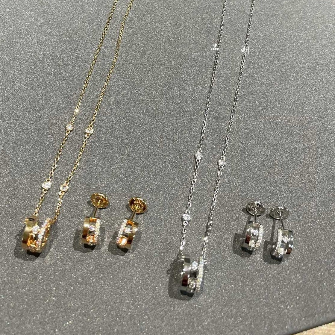 [⭐Haelin Jewelry]CHAIN MOVE ROMANE PEDAND NECKLACE