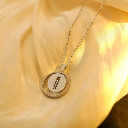 [⭐Haelin Jewelry]Demo MOVE MM SILVER DIAMOND NECKLACE
