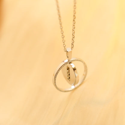 [⭐Haelin Jewelry]Demo MOVE MM SILVER DIAMOND NECKLACE