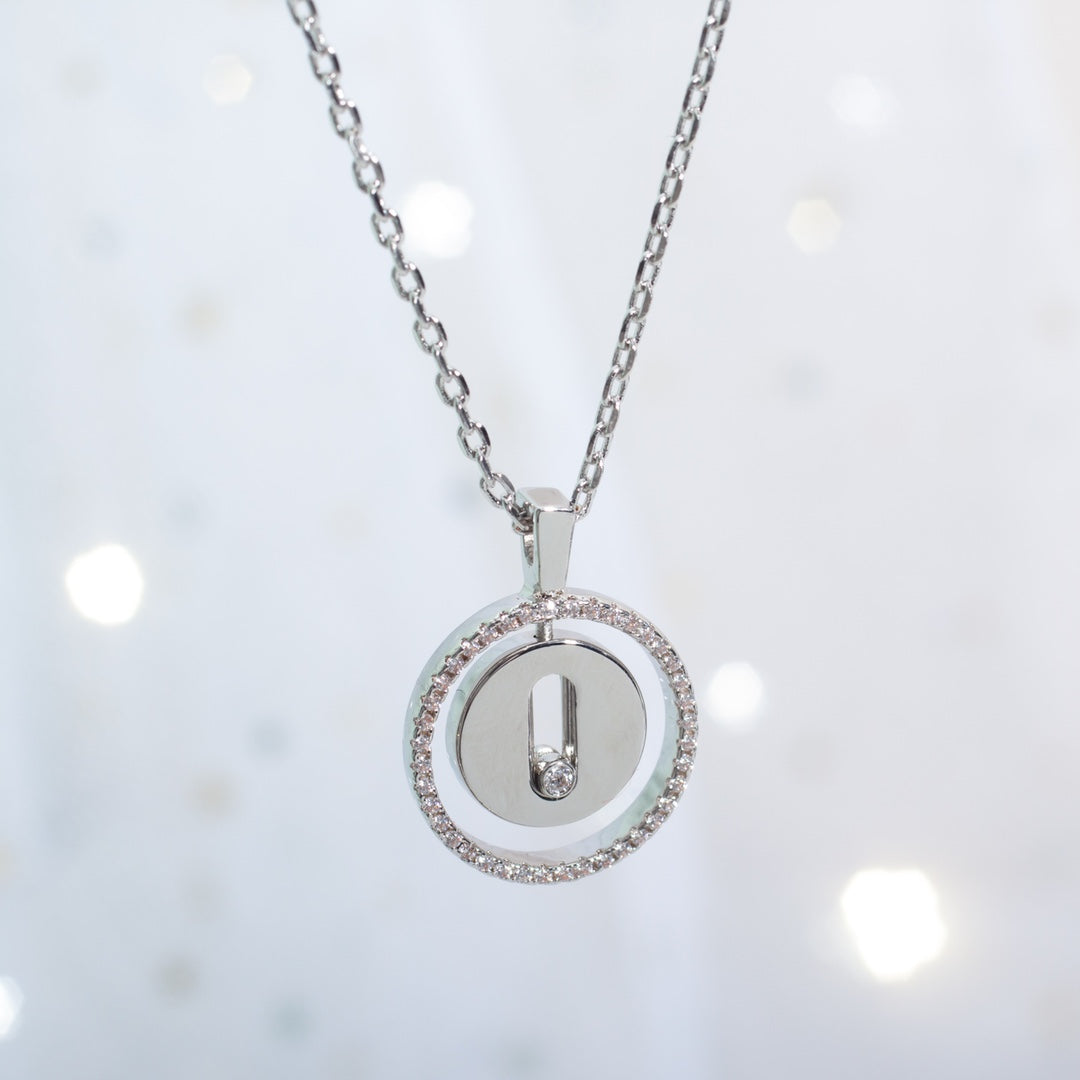 [⭐Haelin Jewelry]Demo MOVE PM NECKLACE SILVER DIAMOND