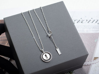 [⭐Haelin Jewelry]Demo MOVE PM NECKLACE SILVER DIAMOND