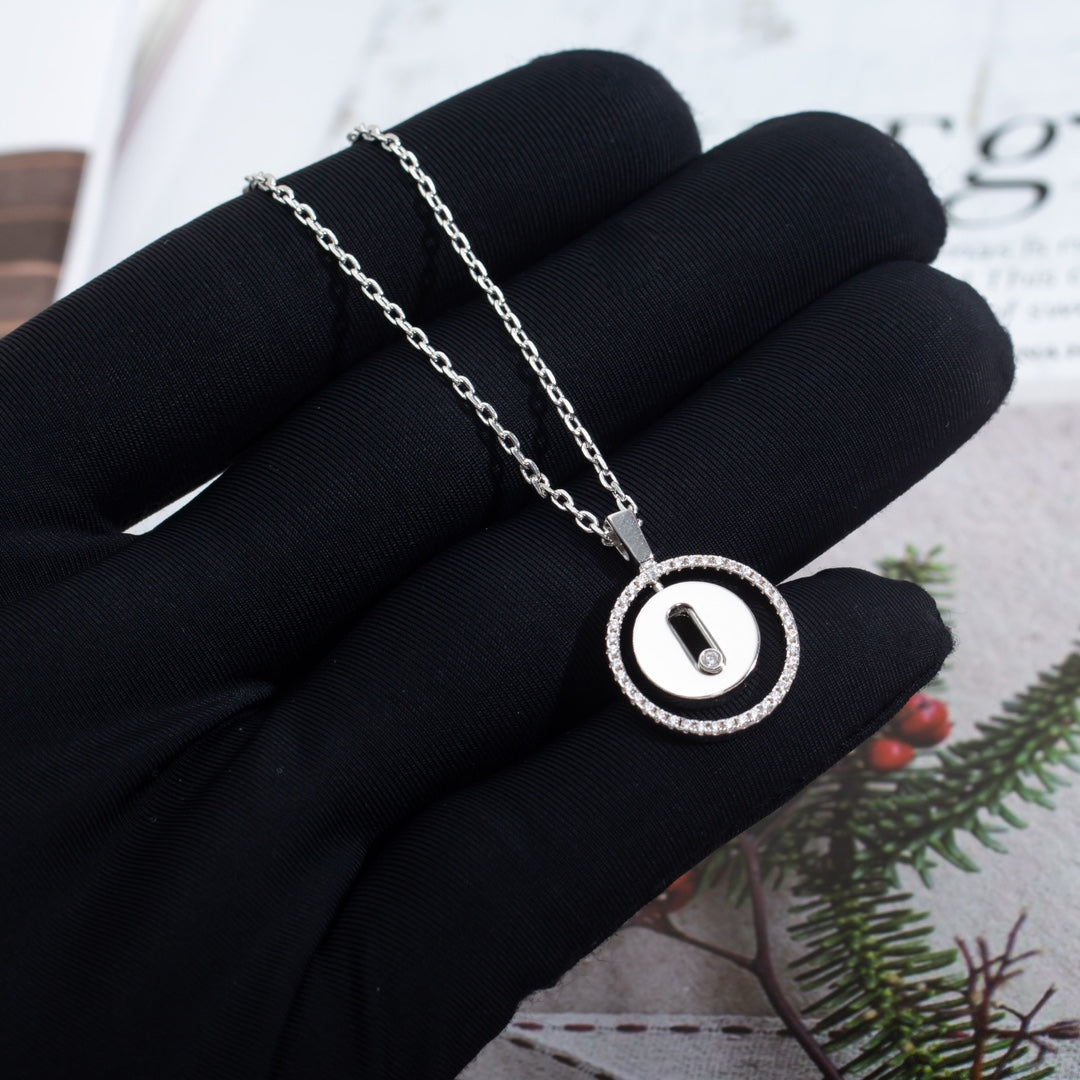 [⭐Haelin Jewelry]Demo MOVE PM NECKLACE SILVER DIAMOND