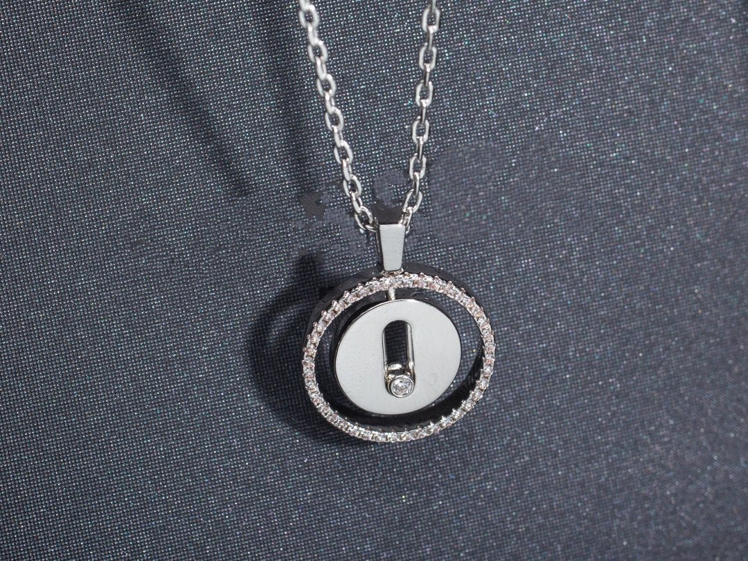 [⭐Haelin Jewelry]Demo MOVE PM NECKLACE SILVER DIAMOND