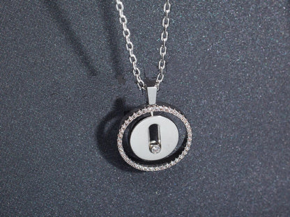 [⭐Haelin Jewelry]Demo MOVE PM NECKLACE SILVER DIAMOND