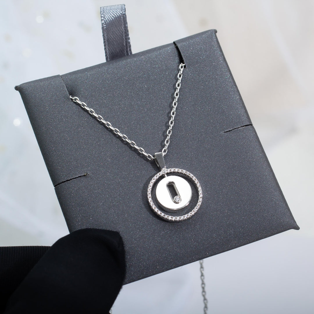 [⭐Haelin Jewelry]Demo MOVE PM NECKLACE SILVER DIAMOND