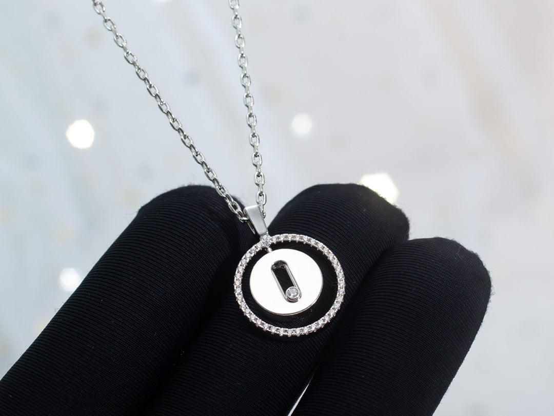 [⭐Haelin Jewelry]Demo MOVE PM NECKLACE SILVER DIAMOND