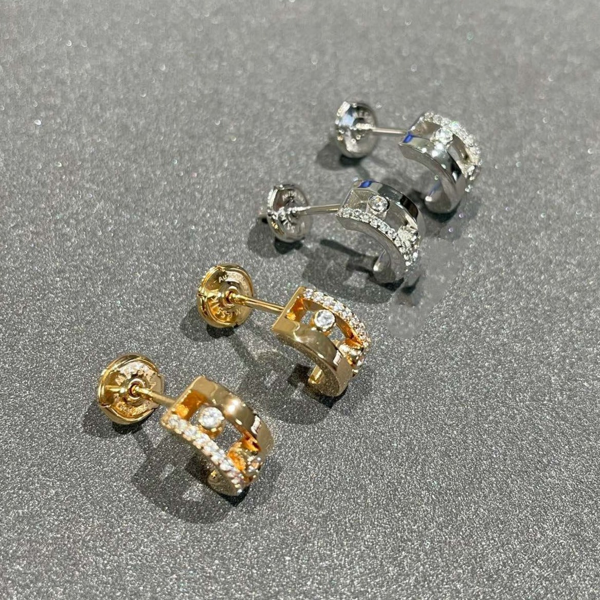 [⭐Haelin Jewelry]MOVE ROMANE EARRINGS DIAMOND