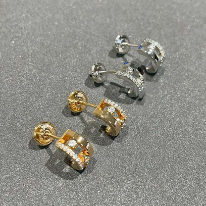 [⭐Haelin Jewelry]MOVE ROMANE EARRINGS DIAMOND