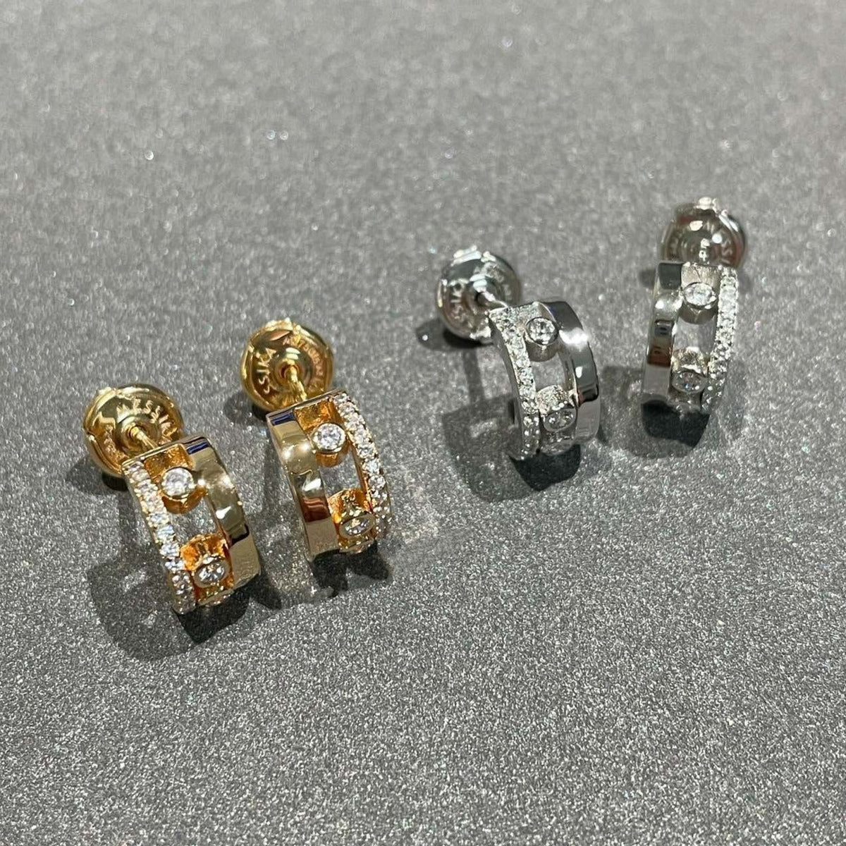 [⭐Haelin Jewelry]MOVE ROMANE EARRINGS DIAMOND