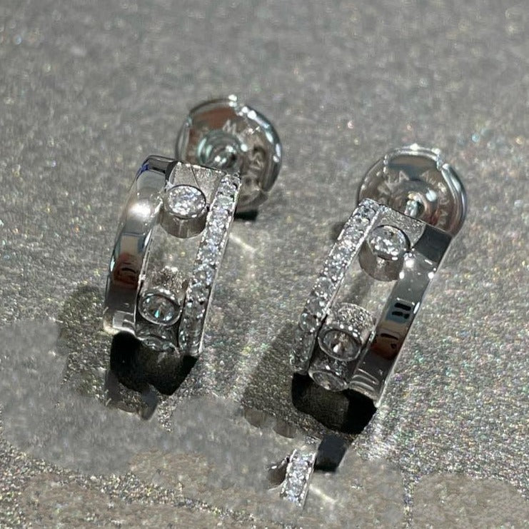 [⭐Haelin Jewelry]MOVE ROMANE EARRINGS DIAMOND