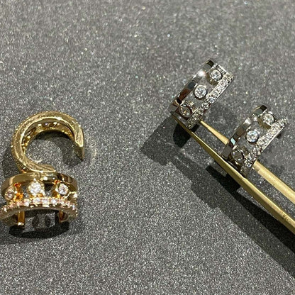 [⭐Haelin Jewelry]MOVE ROMANE EARRINGS DIAMOND