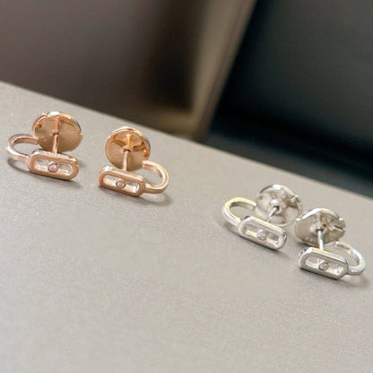 [⭐Haelin Jewelry]CREOLES MOVE UNO MINI 1 DIAMOND EARRINGS