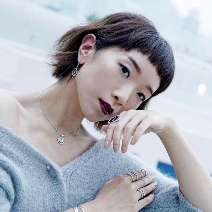 [⭐Haelin Jewelry]Demo MOVE ARROW PINK GOLD DIAMOND EARRINGS