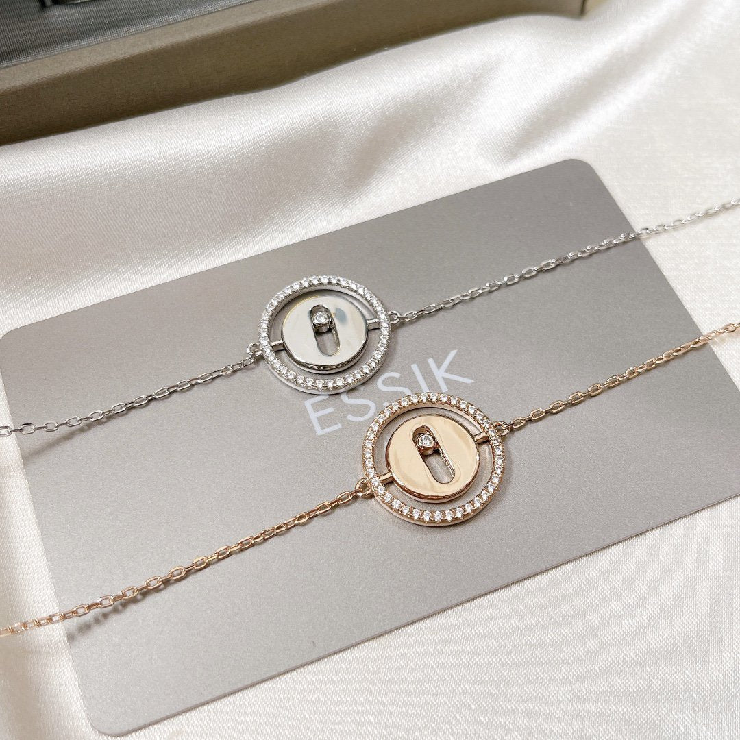 [⭐Haelin Jewelry]Demo MOVE PAVED DIAMOND BRACELET