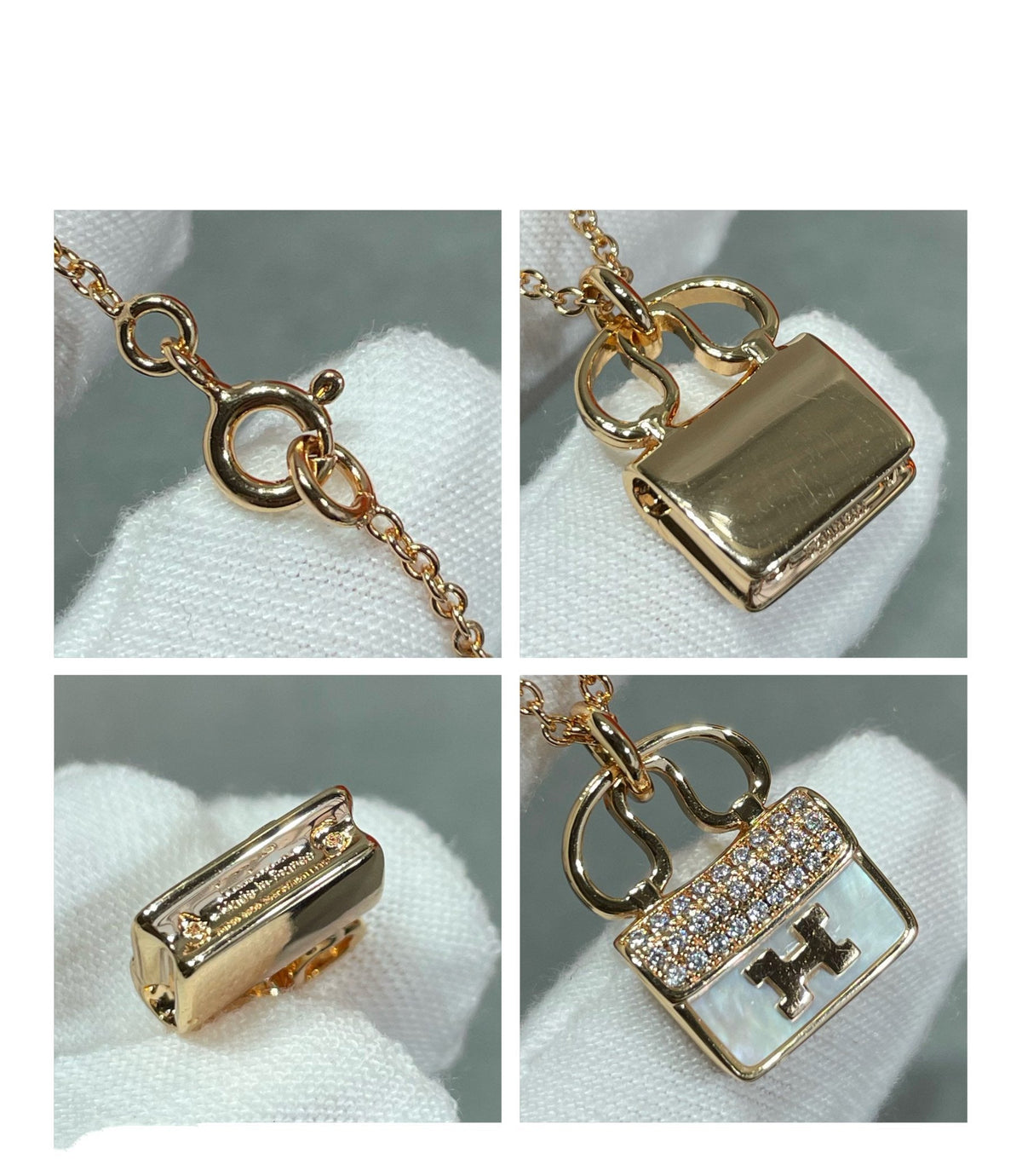 [⭐Haelin Jewelry]H CIRCE MOISSANITE PENDANT NECKLACE GOLD