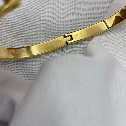[⭐Haelin Jewelry]CLASSIC HM CLIC WHITE 8MM ENAMEL BRACELET