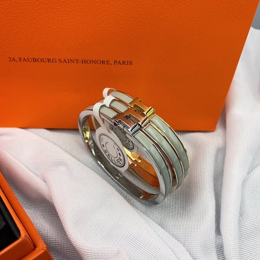 [⭐Haelin Jewelry]CLASSIC HM CLIC GREEN 8MM ENAMEL BRACELET