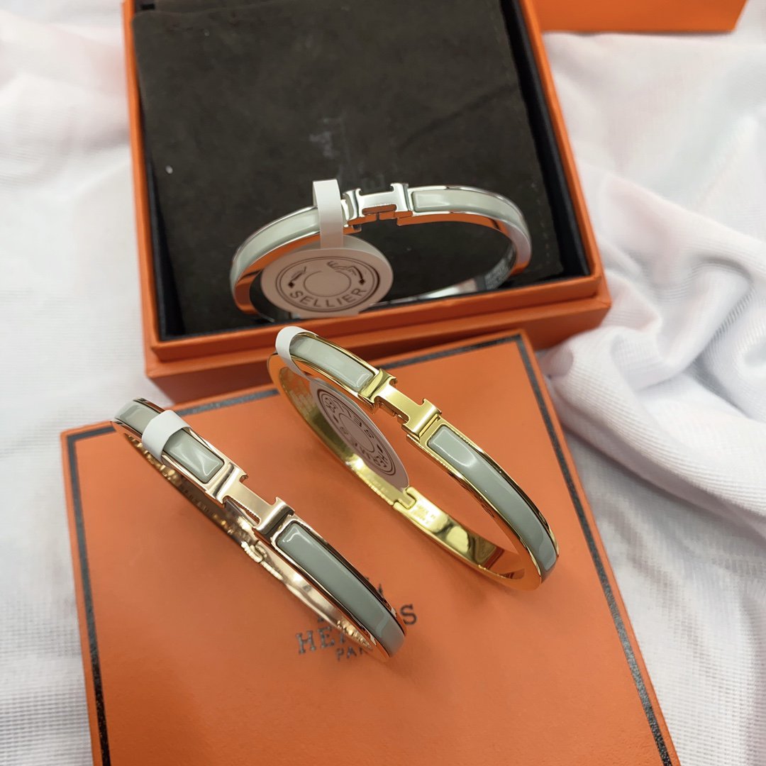 [⭐Haelin Jewelry]CLASSIC HM CLIC GREEN 8MM ENAMEL BRACELET