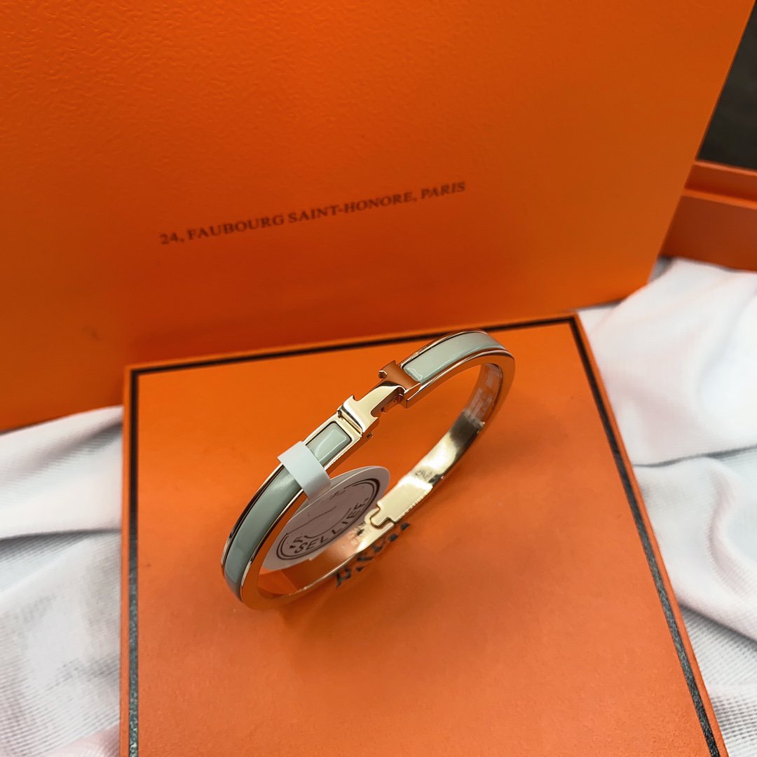 [⭐Haelin Jewelry]CLASSIC HM CLIC GREEN 8MM ENAMEL BRACELET