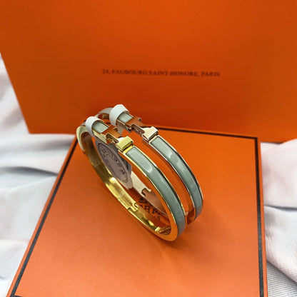 [⭐Haelin Jewelry]CLASSIC HM CLIC GREEN 8MM ENAMEL BRACELET