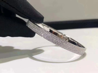 [⭐Haelin Jewelry]HM KELLY BRACELET IN SILVER AND FULL PAVE DIAMOND