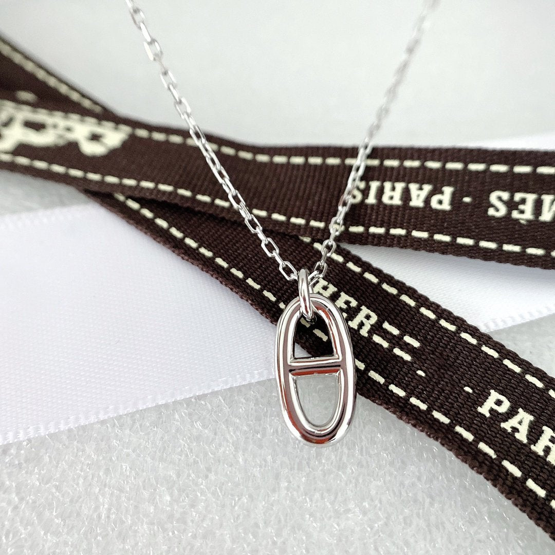 [⭐Haelin Jewelry]HM PIG NOSE NECKLACE