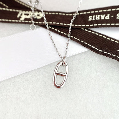 [⭐Haelin Jewelry]HM PIG NOSE NECKLACE
