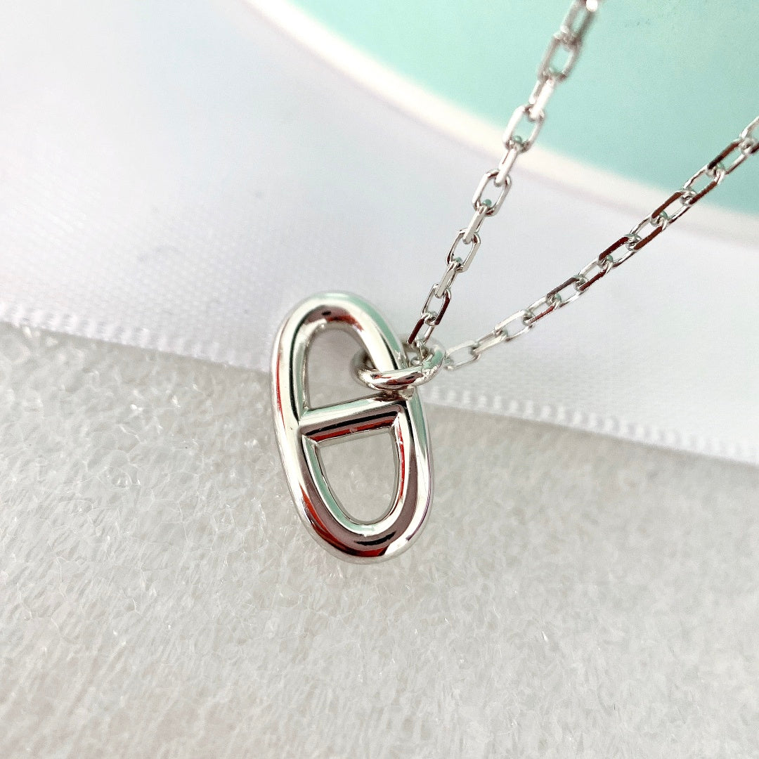 [⭐Haelin Jewelry]HM PIG NOSE NECKLACE