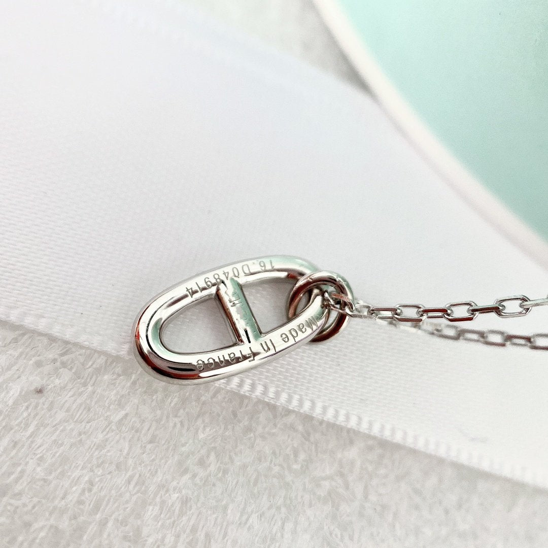 [⭐Haelin Jewelry]HM PIG NOSE NECKLACE