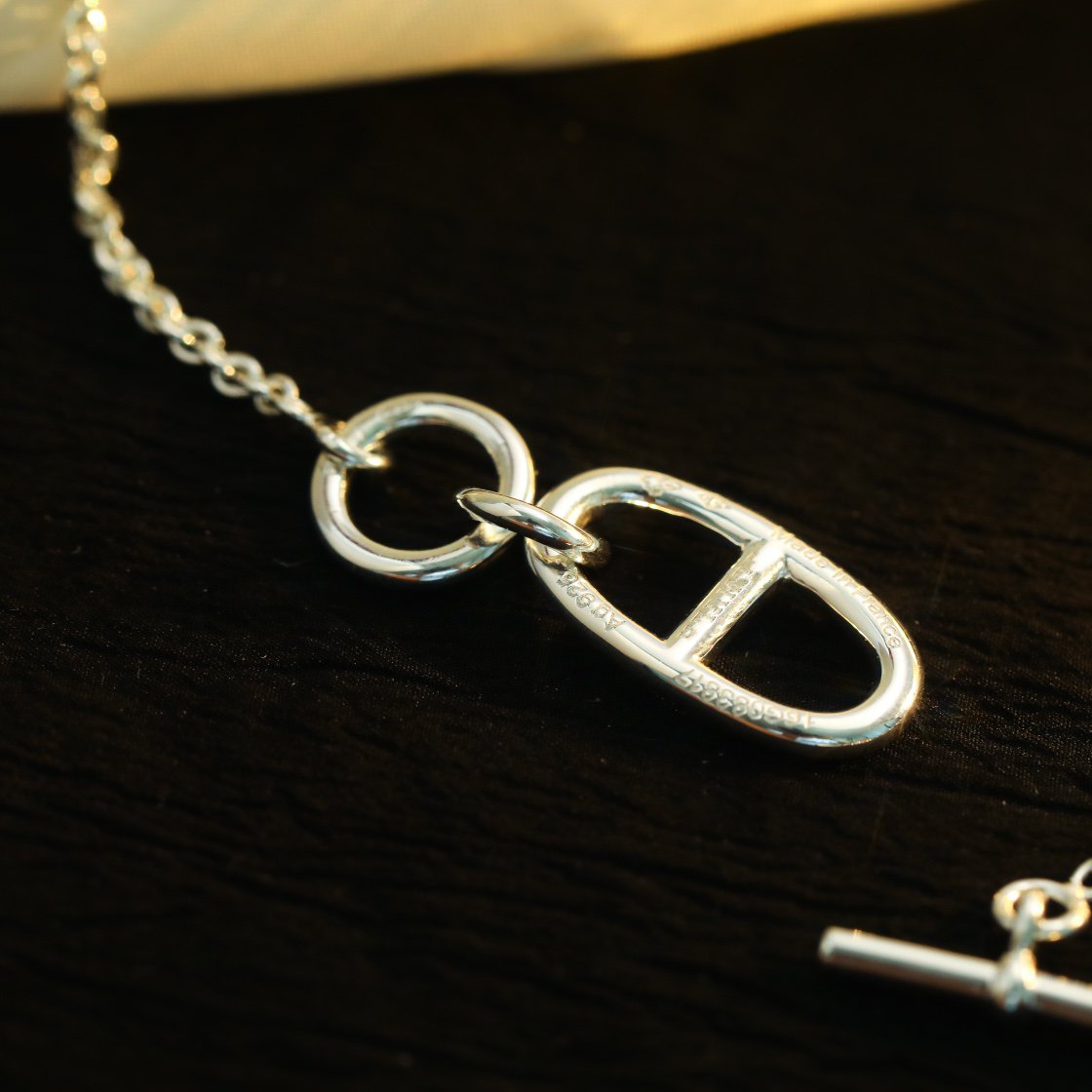 [⭐Haelin Jewelry]HM CHAINE D'ANCRE PENDANT NECKLACE STERLING SILVER